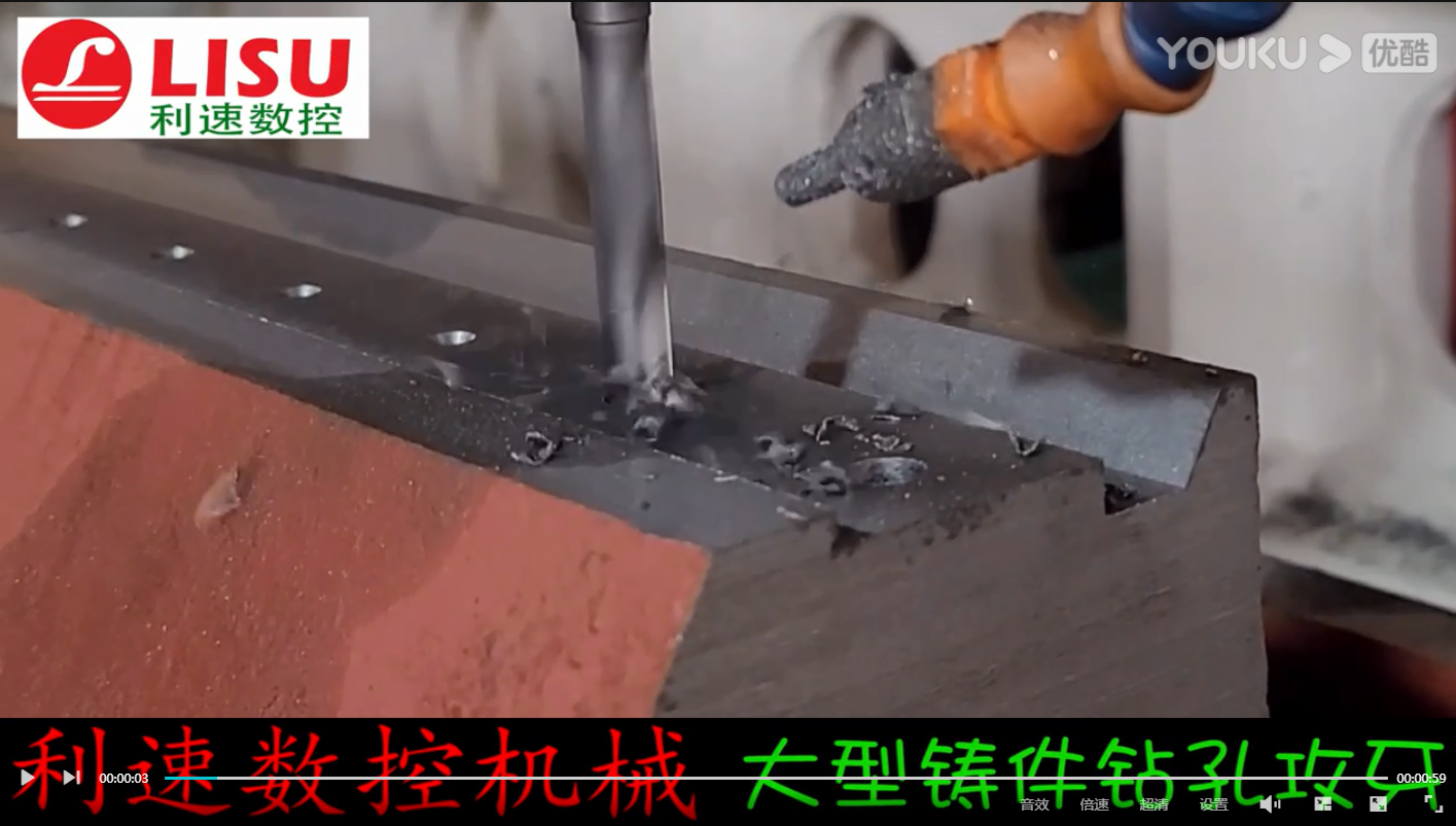 大型鑄件鉆孔攻牙工作現場，這老板太牛了 全部